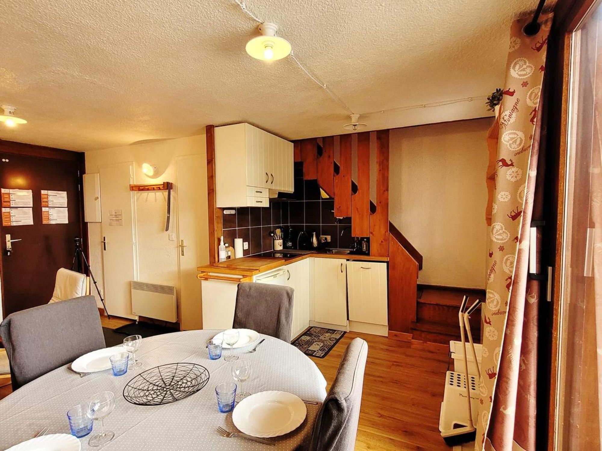 Duplex 3 Pieces Aux Gets, Proche Pistes Avec Parking Et Wifi - Fr-1-598-23 Apartment Les Gets Luaran gambar